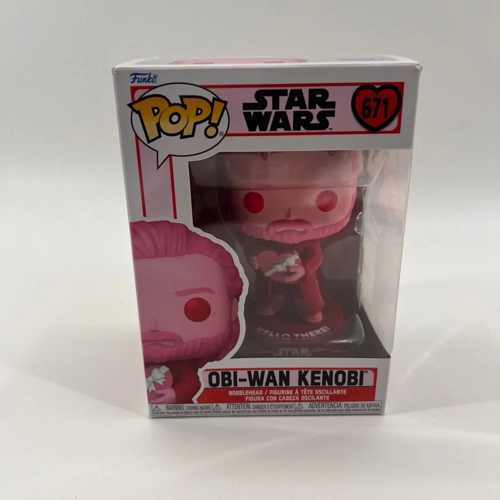 Funko Pop‎ Star Wars Obi-Wan Kenobi 671 Valentines Day Pink Vinyl Bobblehead